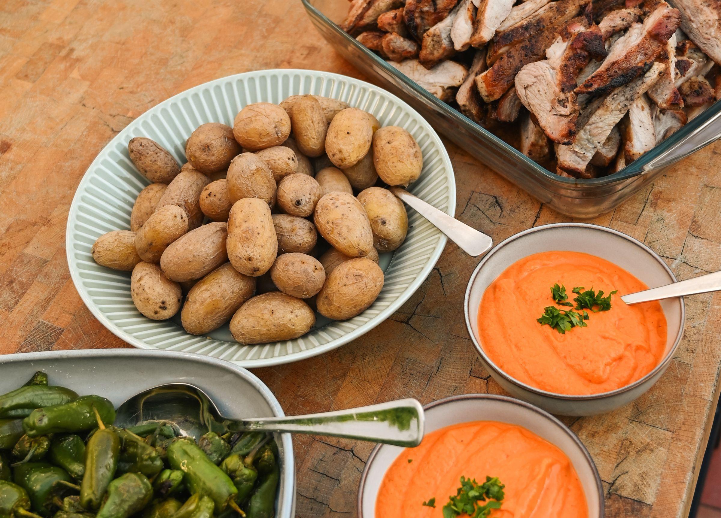 Middag på Magnus & friends surfcamp